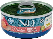 FARMINA ND CAT NATURAL Tuna / Salmon Tuńczyk Łosoś 70g