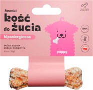 AZANKI Kość hipoalergiczna Skóra Jelenia Królik Puppy 10cm