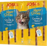 JOSERA JosiCat Meat Sticks Salmon Trout Łosoś Pstrąg 35g