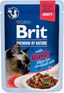 BRIT Premium Cat Fillets in Gravy Lamb JAGNIĘCINA Sterilised 85g