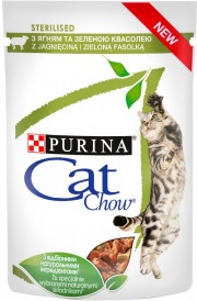 PURINA CAT CHOW STERILISED Jagnięcina Fasolka 85g - Zdjęcie nr 2