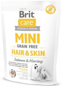 Brit Care MINI Grain Free HAIR / SKIN Śledź i Łosoś 400g - Zdjęcie nr 2