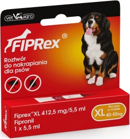 FIPREX Spot-On Krople na kleszcze pchły XL 40-55kg 1szt. - Zdjęcie główne