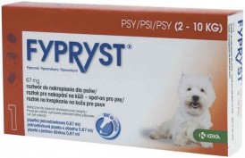 FYPRYST Spot-On Psy 2-10kg Krople na kleszcze pchły 1szt. - Zdjęcie główne