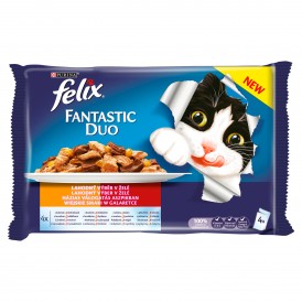 PURINA FELIX FANTASTIC DUO Wiejskie Smaki Galaretka 4x85g - Zdjęcie nr 2