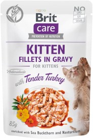 BRIT Care Cat GF KITTEN Turkey Indyk Sos 85g - Zdjęcie główne