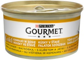 PURINA GOURMET Gold Kurczak Wątróbka w sosie 85g - Zdjęcie nr 2