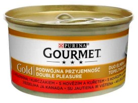 PURINA GOURMET Gold Wołowina i Kurczak 85g - Zdjęcie nr 2