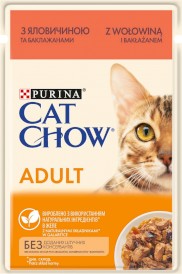 PURINA CAT CHOW Adult 1+ Wołowina Bakłażan 85g - Zdjęcie główne