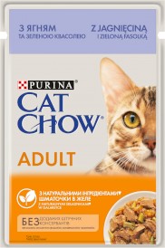 PURINA CAT CHOW Adult 1+ Jagnięcina Zielona fasolka 85g - Zdjęcie główne