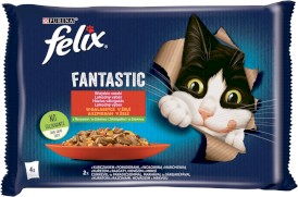 PURINA FELIX FANTASTIC Smaki  Wiejskie z warzywami 4x85g - Zdjęcie główne