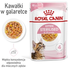 ROYAL CANIN Kitten Sterilised w galaretce 85g - Zdjęcie główne