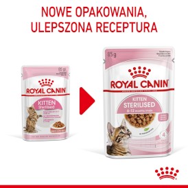 ROYAL CANIN Kitten Sterilised w sosie 85g - Zdjęcie nr 3