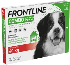 FRONTLINE COMBO Spot-On XL >40kg Krople na kleszcze 3szt. - Zdjęcie nr 3