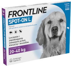 FRONTLINE Spot-On Krople na kleszcze dla psa L 20-40kg 3szt. - Zdjęcie nr 3