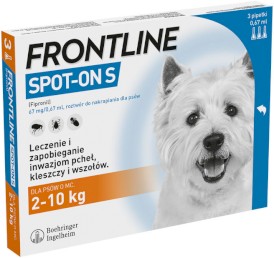 FRONTLINE Spot-On Krople na kleszcze dla psa do 10kg S 3szt. - Zdjęcie nr 3