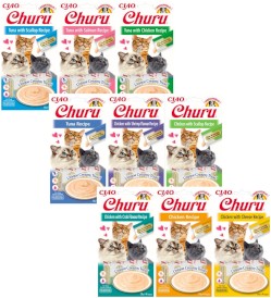 INABA Cat Churu Tuna Chicken Krem Tuńczyk Kurczak 4x14g - Zdjęcie nr 2