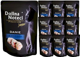 DOLINA NOTECI Premium Kot Junior Danie Dorsz Sardynki 10x85g PAKIET - Zdjęcie nr 2