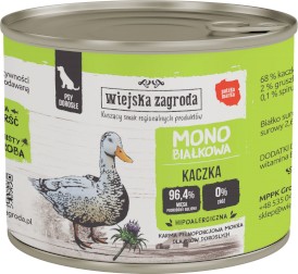 WIEJSKA ZAGRODA Pies Monobiałkowa Kaczka 200g