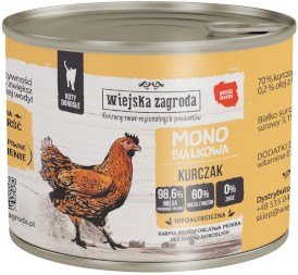 WIEJSKA ZAGRODA Kot Monobiałkowa Kurczak 200g