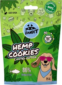 MR.BANDIT Hemp Cookies Fish Ryba z Konopią 75g - Zdjęcie główne