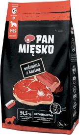 PAN MIĘSKO Wołowina z Koziną dla psa XS 3kg - Zdjęcie główne