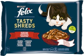 PURINA FELIX Wiejskie Smaki z Wołowiną i Kurczakiem 4x80g - Zdjęcie główne