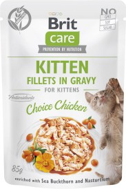 BRIT Care Cat GF KITTEN Chicken Kurczak Sos 85g - Zdjęcie główne