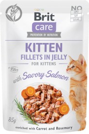 BRIT Care Cat GF KITTEN Salmon Łosoś Galaretka 85g - Zdjęcie nr 2