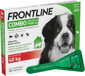 FRONTLINE COMBO Spot-On XL >40kg Krople na kleszcze 3szt. - Zdjęcie główne