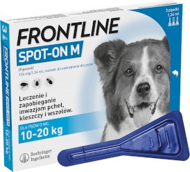 FRONTLINE Spot-On Krople na kleszcze dla psa M 10-20kg 3szt. - Zdjęcie główne