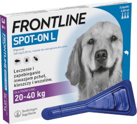 FRONTLINE Spot-On Krople na kleszcze dla psa L 20-40kg 3szt. - Zdjęcie główne