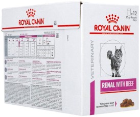 ROYAL CANIN VET RENAL Feline Beef WOŁOWINA 12x85g