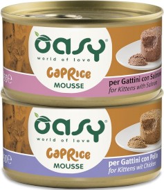 OASY Cat Caprice Mousse for Kittens Mus MIX dla kociąt 12x85g - Zdjęcie główne