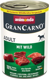 ANIMONDA Grancarno ADULT Dziczyzna 400g