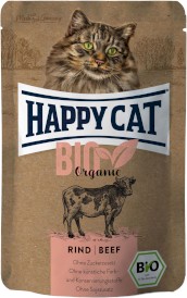 HAPPY CAT ALL MEAT BIO Organic Wołowina bez zbóż 85g