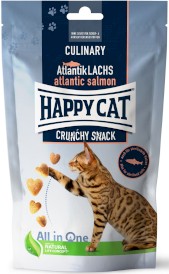 HAPPY CAT Crunchy Snack Salmon Łosoś Groszek 70g