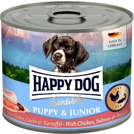 HAPPY DOG Sensible PUPPY JUNIOR Łosoś Ziemniaki 200g