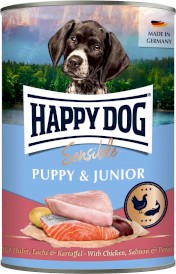 HAPPY DOG Sensible PUPPY JUNIOR Łosoś Ziemniaki 400g