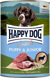 HAPPY DOG Sensible PUPPY JUNIOR Jagnięcina Ryż 400g