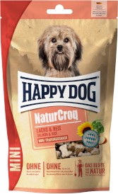 HAPPY DOG Naturcroq Mini Snack Łosoś Ryż 100g