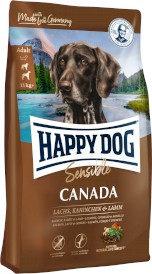 HAPPY DOG Sensible CANADA Łosoś Królik Jagnięcina 300g