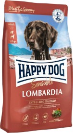 HAPPY DOG Sensible LOMBARDIA Kaczka Ryż 300g