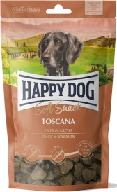 HAPPY DOG Soft Snack Toscana Kaczka Łosoś 100g