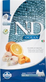 FARMINA ND DOG OCEAN Cod Pumpkin Orange Adult Mini 800g