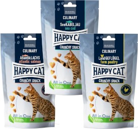 HAPPY CAT Crunchy Snack Farm Poultry Drób Marchew 70g