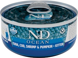 FARMINA ND CAT OCEAN Tuna Cod Shrimp Pumpkin Kitten 70g