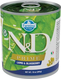 FARMINA ND DOG PRIME Lamb Blueberry Jagnięcina Borówki 285g