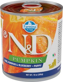 FARMINA ND DOG PUMPKIN Lamb Blueberry PUPPY Jagnięcina Dynia Borówki 285g