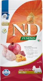 FARMINA ND DOG PUMPKIN Quail Pomegranate Adult Mini 2kg